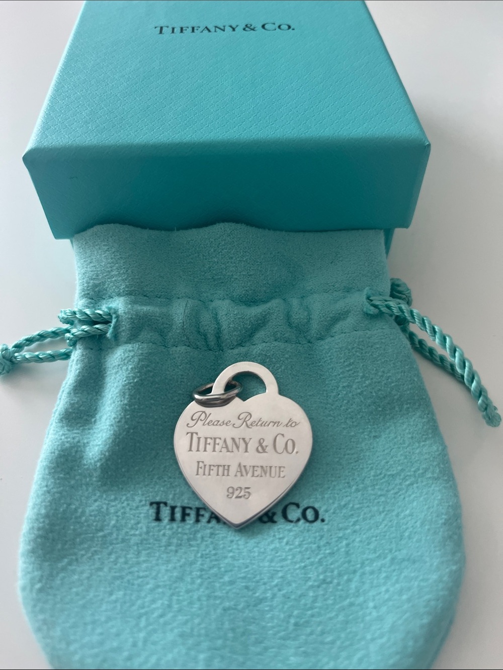 Rare Tiffany & Co. Return to Tiffany Fifth Avenue Tag Charm in Sterling Silver